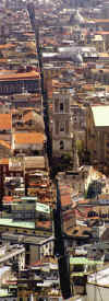 The Spaccanapoli, splitting Naples in two distinct sections